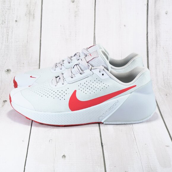 Nike Air Zoom TR 1 Men\'s Workout Shoes Platinum/Football Grey/Red Size 8.5 US main image 6